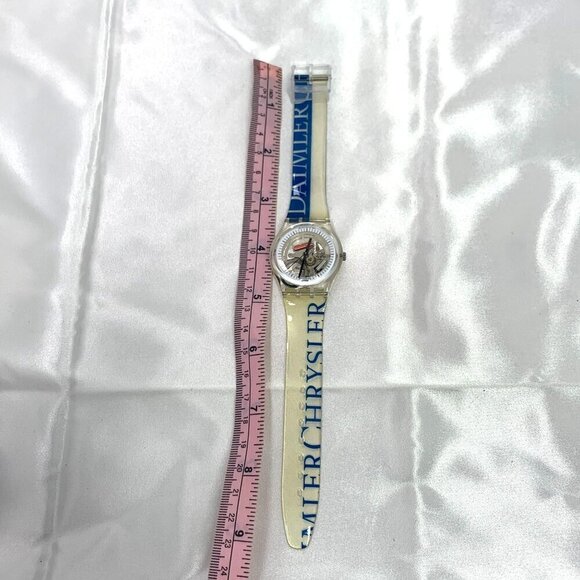 Swatch Daimler Chrysler Vintage Collectible Promotional Wristwatch Clear/Blue - Picture 8 of 13